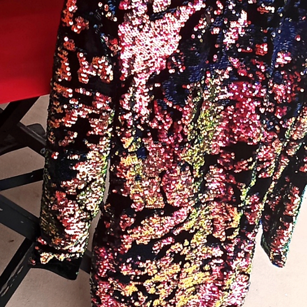 ALEXIA ADMOR XS Sequin Dress. Multicolor. Absolutely Stunning!! - Picture 3 of 13